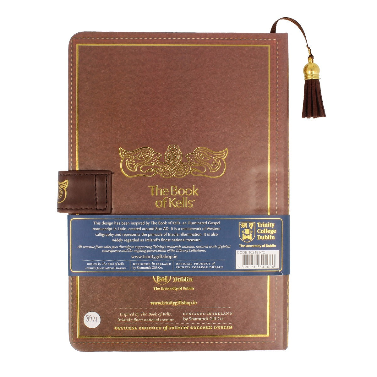 Book Of Kells Notebook w'Clip - Chi Rho