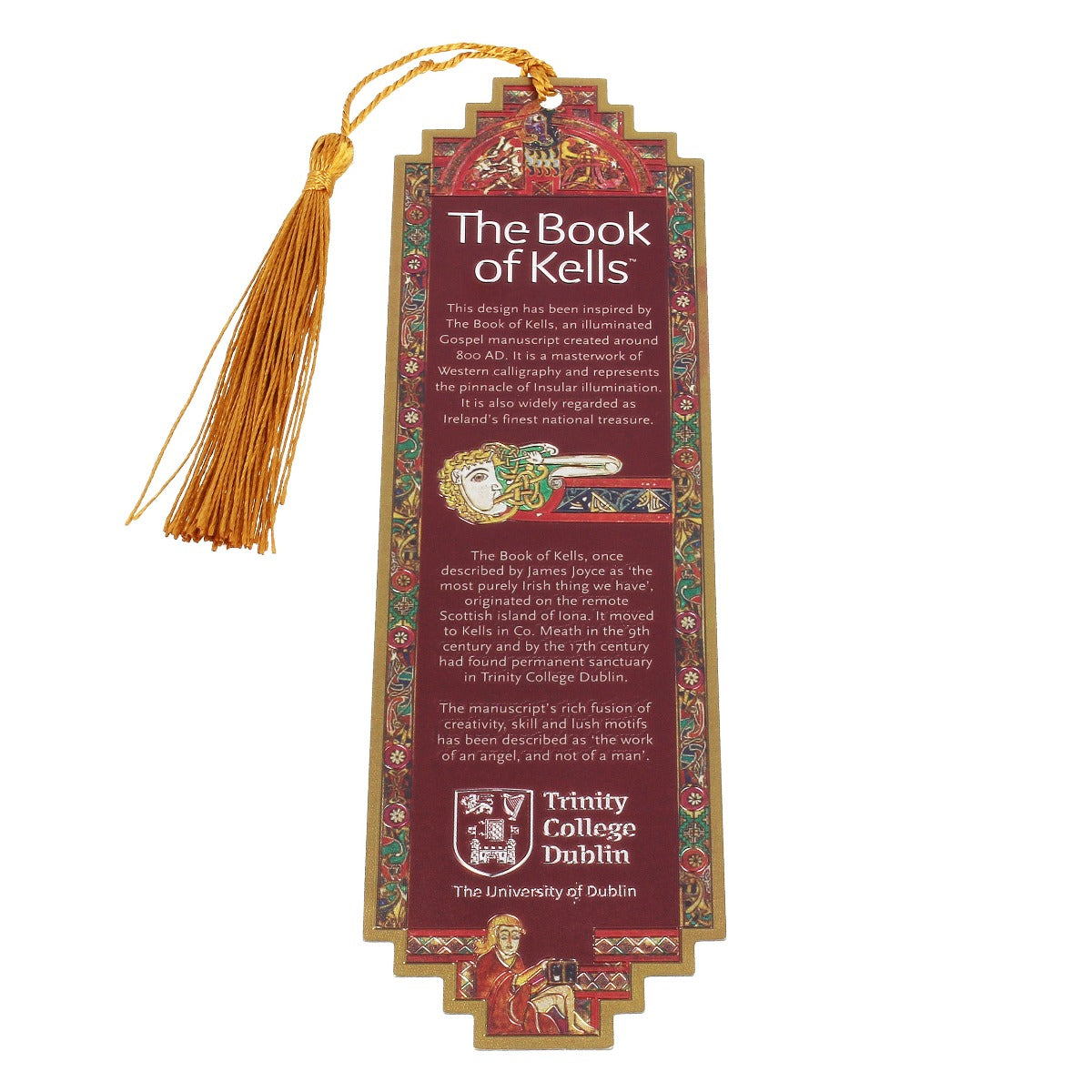 Book of Kells Foil Bookmark Quoniam Brown/Red