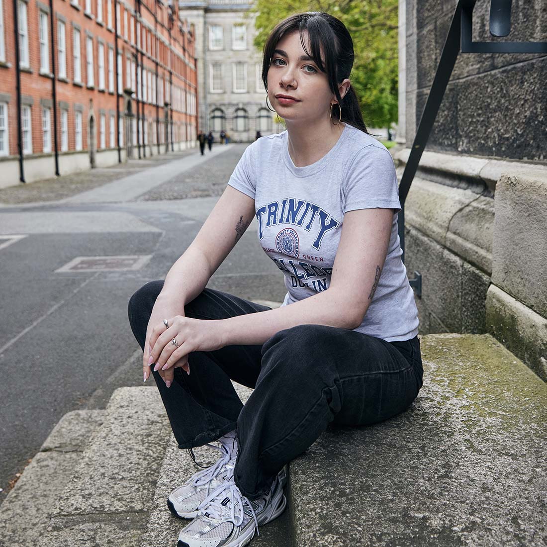 Trinity College Dublin 1592 T-shirt Grey Marl