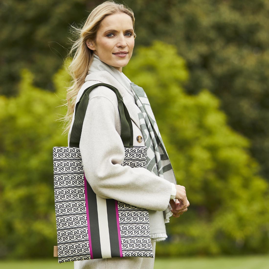 Celtic Knot Jacquard Tote Bag