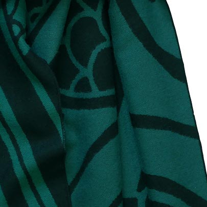 Book of Kells Celtic Reversible Scarf Green/Black