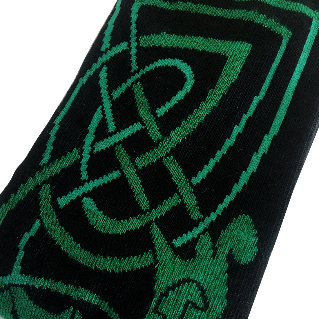 Book of Kells Celtic Men's Sock Black & Green