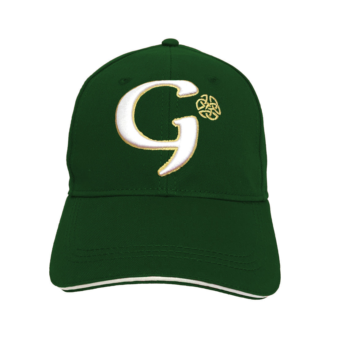 Bottle Green Book of Kells Letter G Baseball Cap