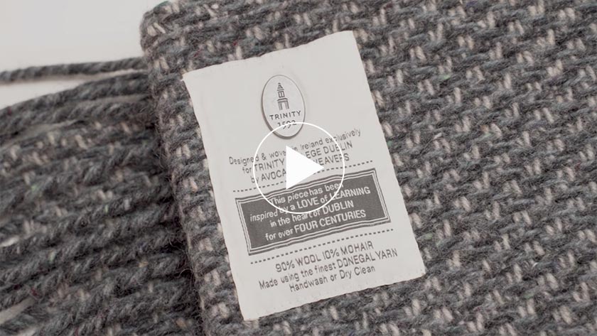 Trinity College Dublin Cobblestone Avoca Wrap Grey