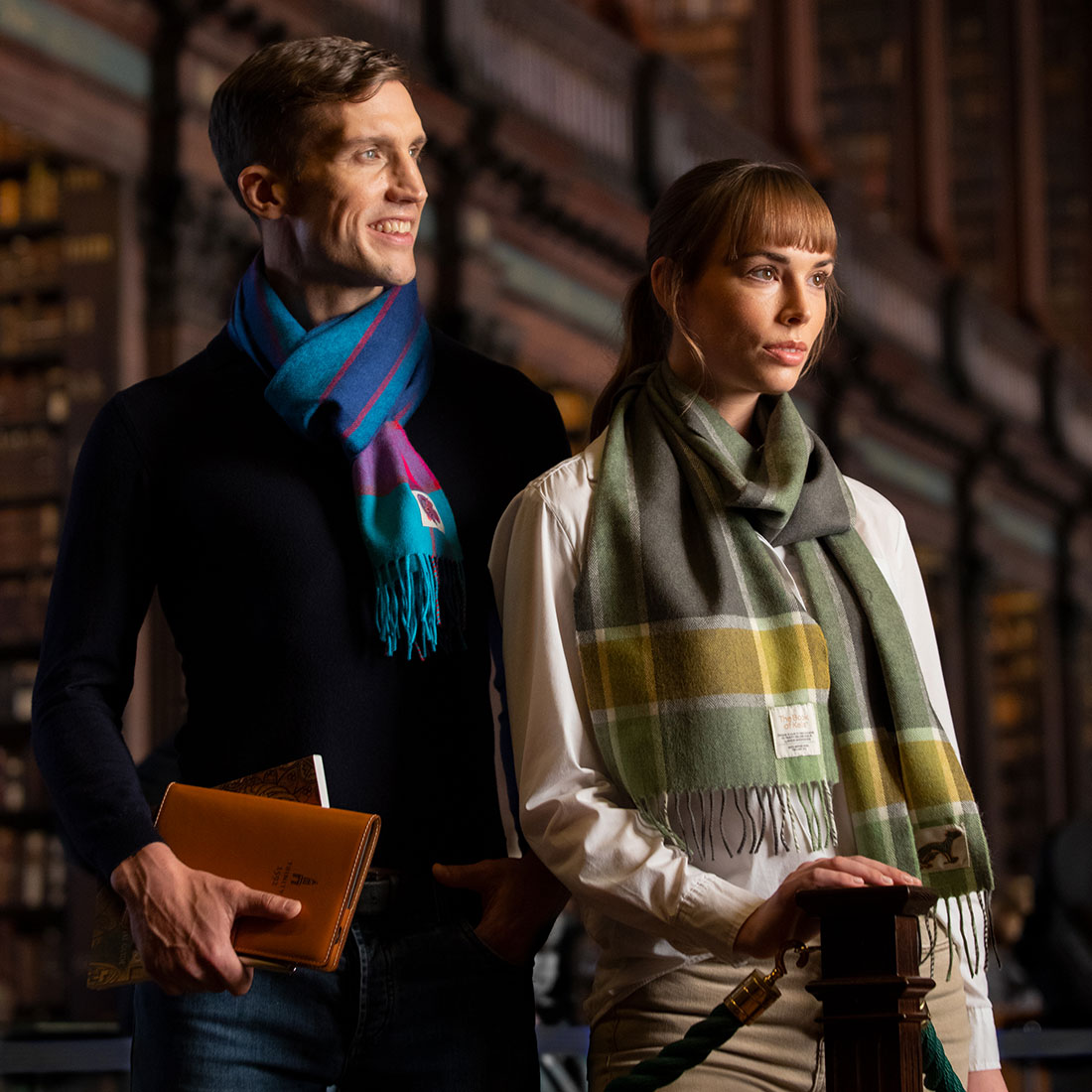 Book of Kells Avoca Scarf Blue