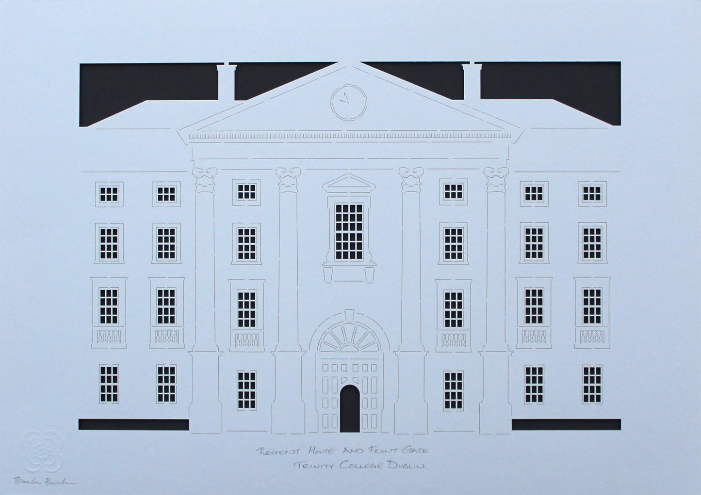 Regent House and Front Gate of Trinity College Dublin, the University of Dublin