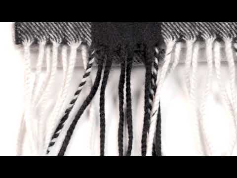 Trinity College Dublin Oscar Wilde Avoca Scarf Black Grey & White