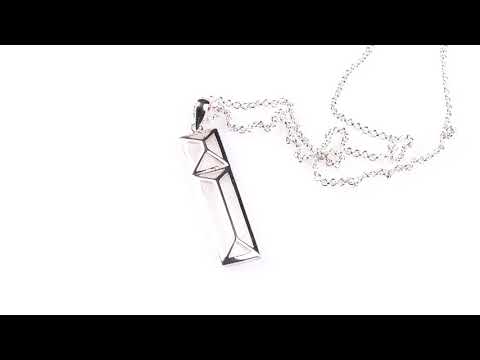 Trinity College Dublin Sterling Silver Door Pendant Rectangle