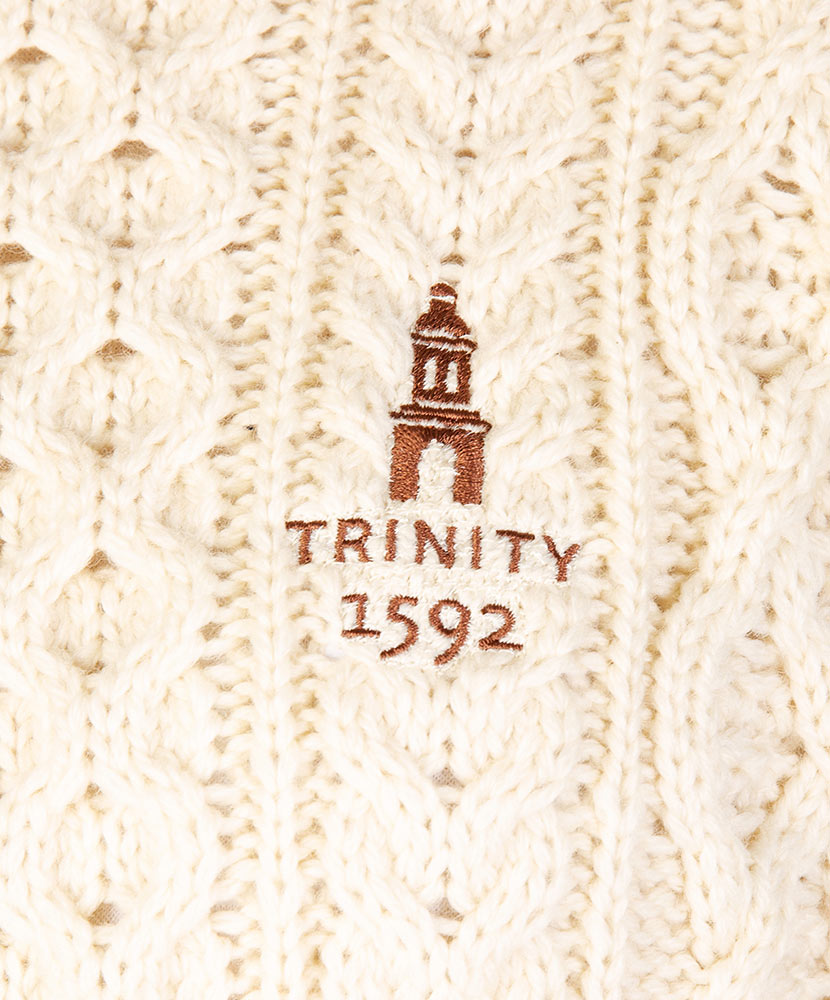 Honeycomb Stitch Blasket Aran Sweater