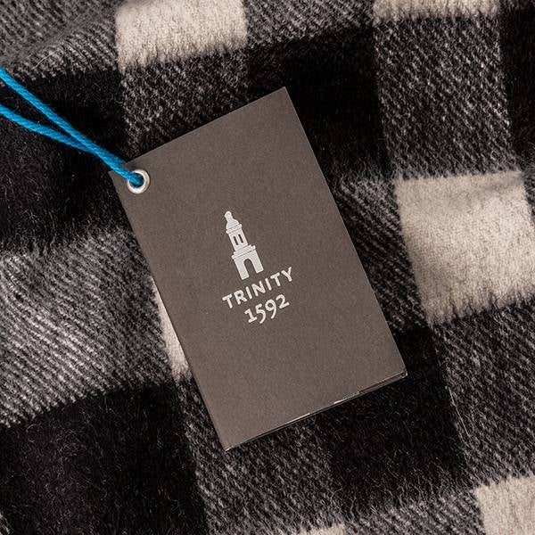 Trinity College Dublin Oscar Wilde Avoca Scarf Black Grey & White