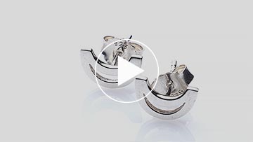 Trinity College Dublin Sterling Silver Stud Earrings Long Room Modern