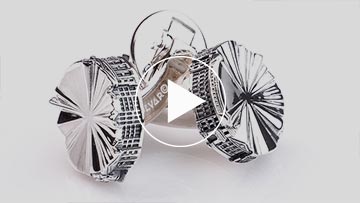 Sterling Silver Trinity College Dublin 1592 Collection Cufflinks