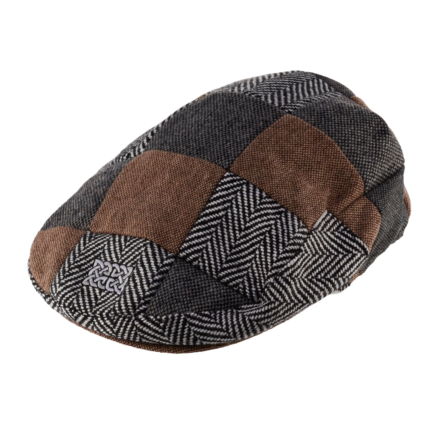 Patrick Francis Flat Cap Multi Tweed Brown/Grey