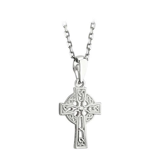 Silver Tiny Filagree Celtic Cross Pendant