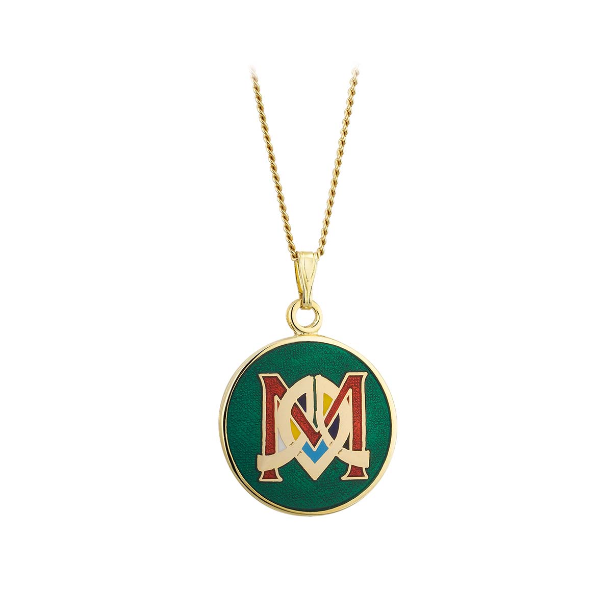 Book of Kells Gold Plated Celtic Initial Pendant