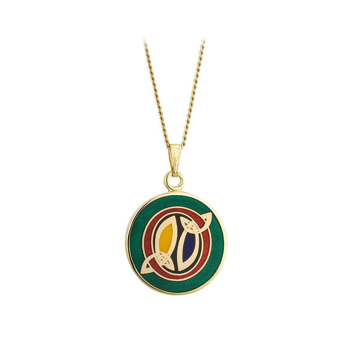 Book of Kells Gold Plated Celtic Initial Pendant