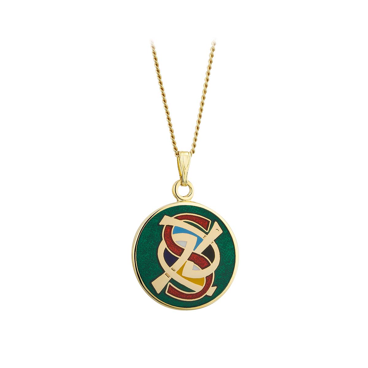 Book of Kells Gold Plated Celtic Initial Pendant
