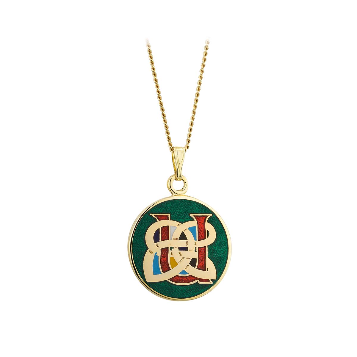 Book of Kells Gold Plated Celtic Initial Pendant