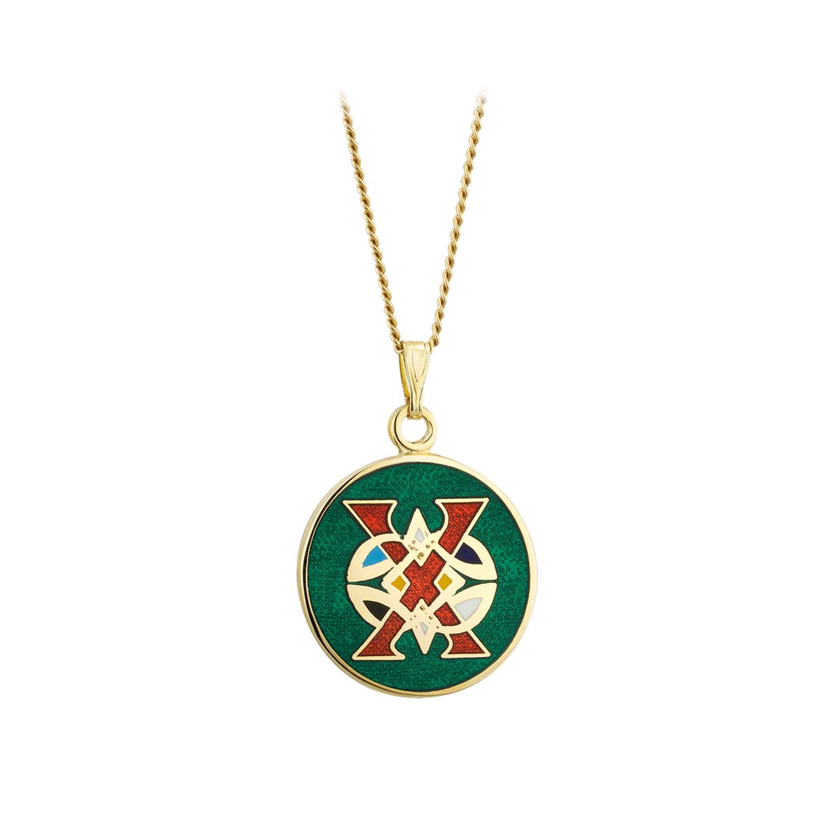 Book of Kells Gold Plated Celtic Initial Pendant