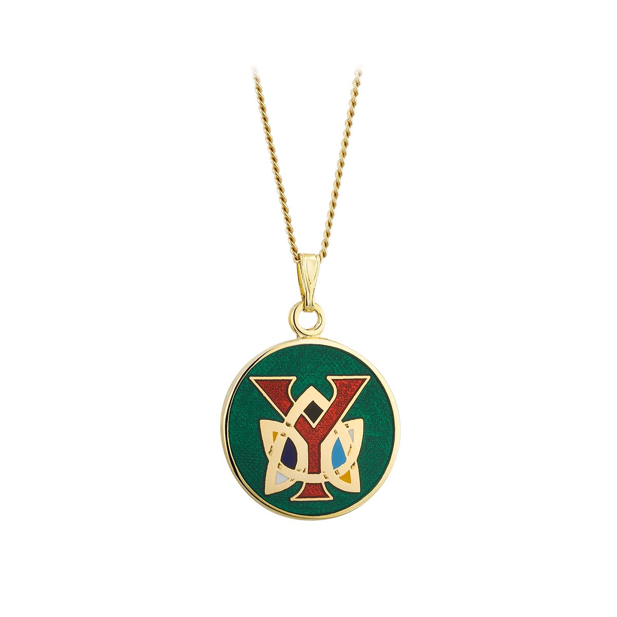 Book of Kells Gold Plated Celtic Initial Pendant