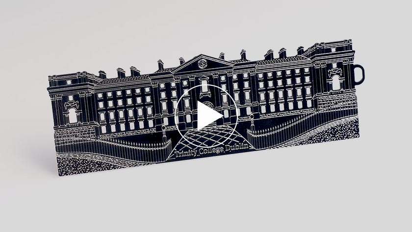 Trinity College Dublin - Entrance Building Bookmark Silver