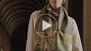 Book of Kells Avoca Scarf Green