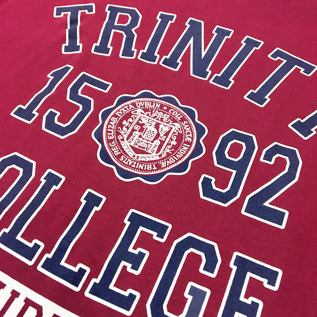Trinity College Dublin 1592 T-shirt Burgundy