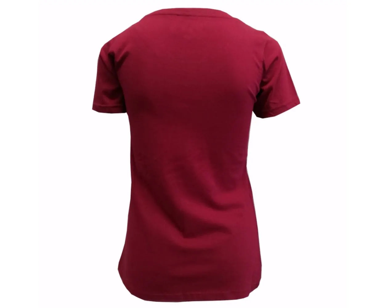 Trinity College Dublin Crest Ladies T-Shirt Burgundy & White