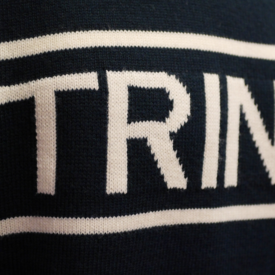 Trinity College Dublin Knitted Jumper Navy & Natural