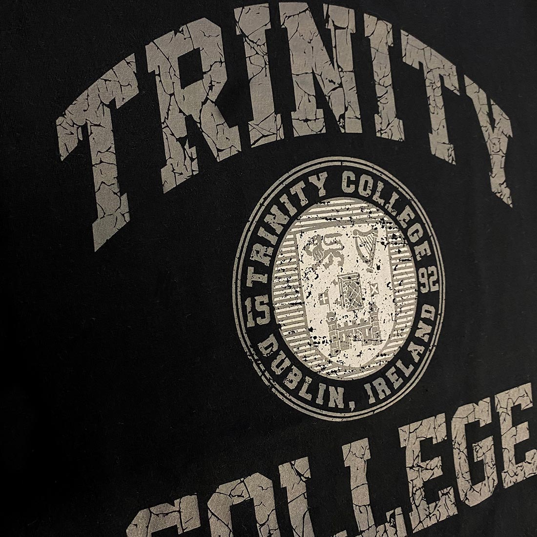 Trinity Print BCI Cotton Premium Hoody - Black & Grey
