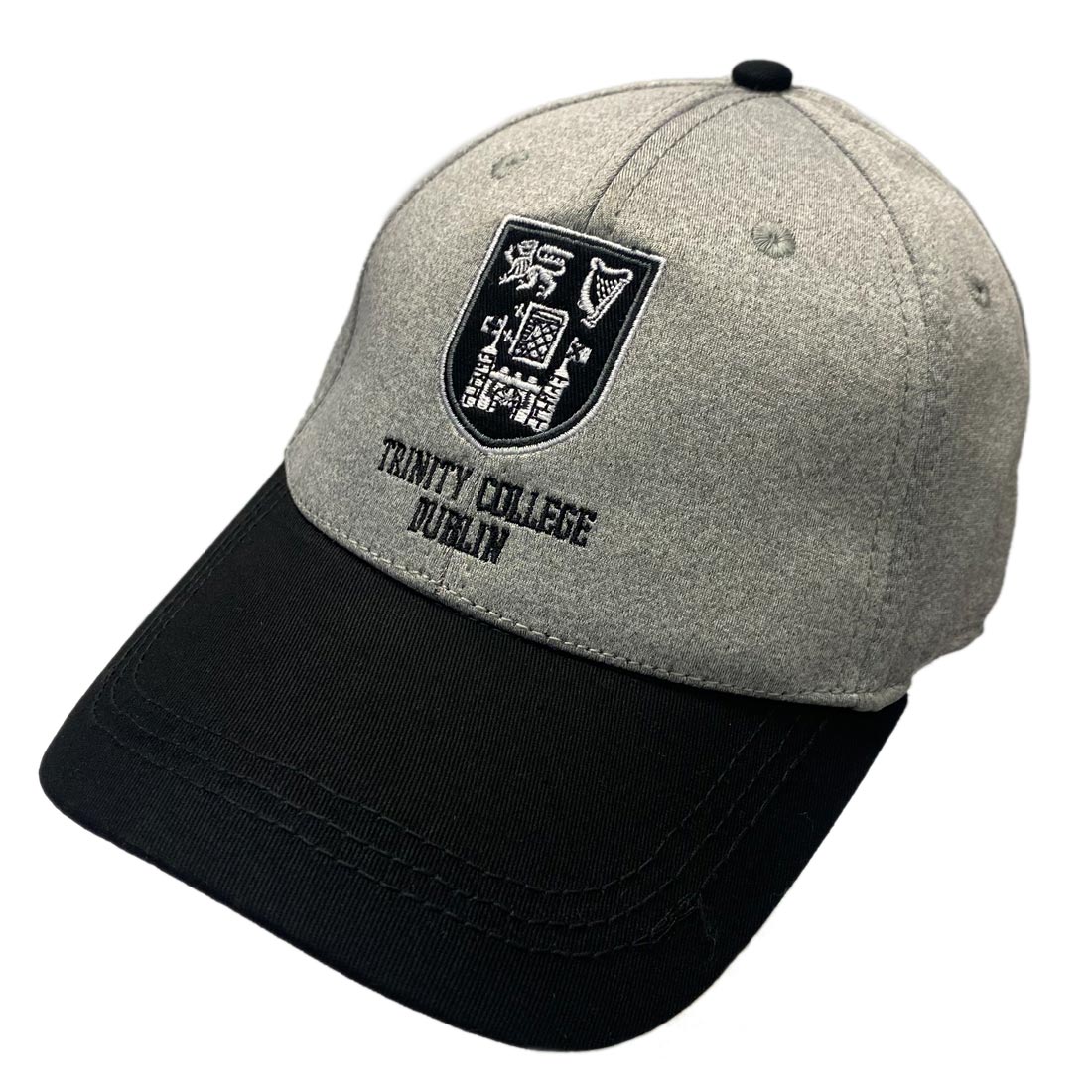 Trinity College Dublin Black Patch Baseball Cap - Grey & Black