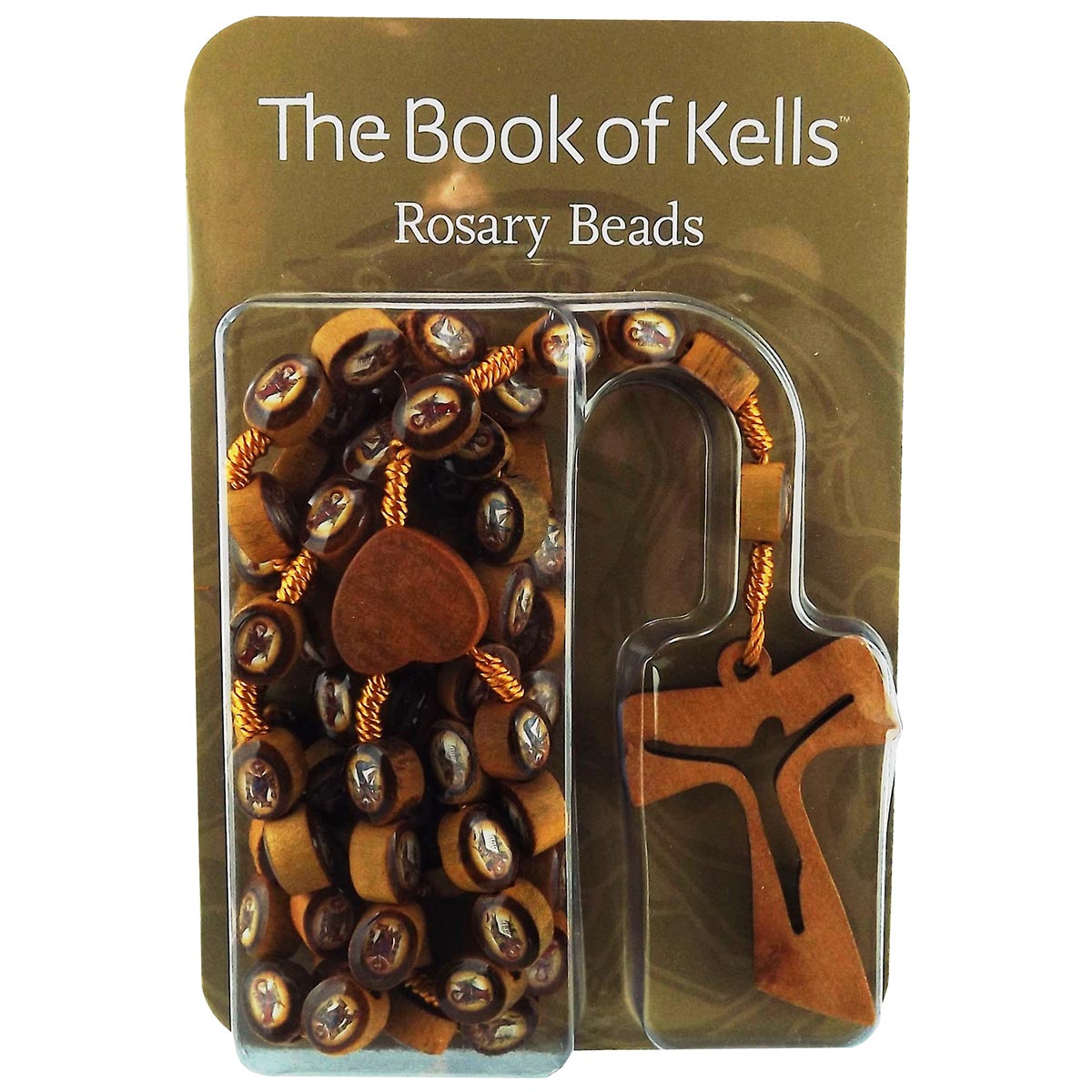 Book of Kells Wooden Rosary Beads