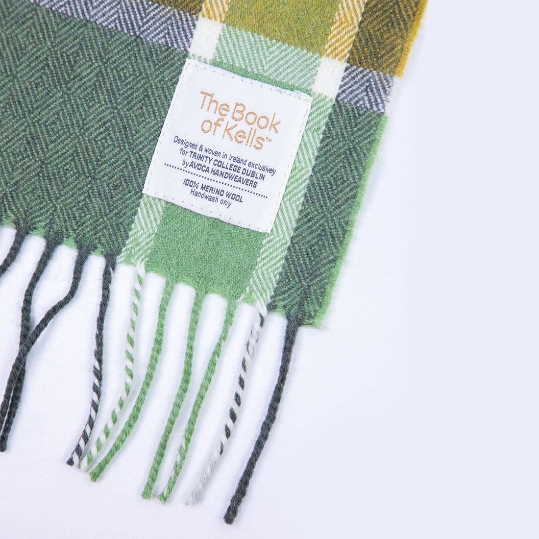 Book of Kells Avoca Scarf Green