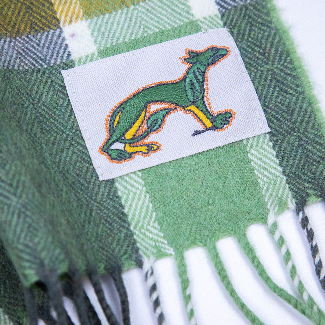 Book of Kells Avoca Scarf Green