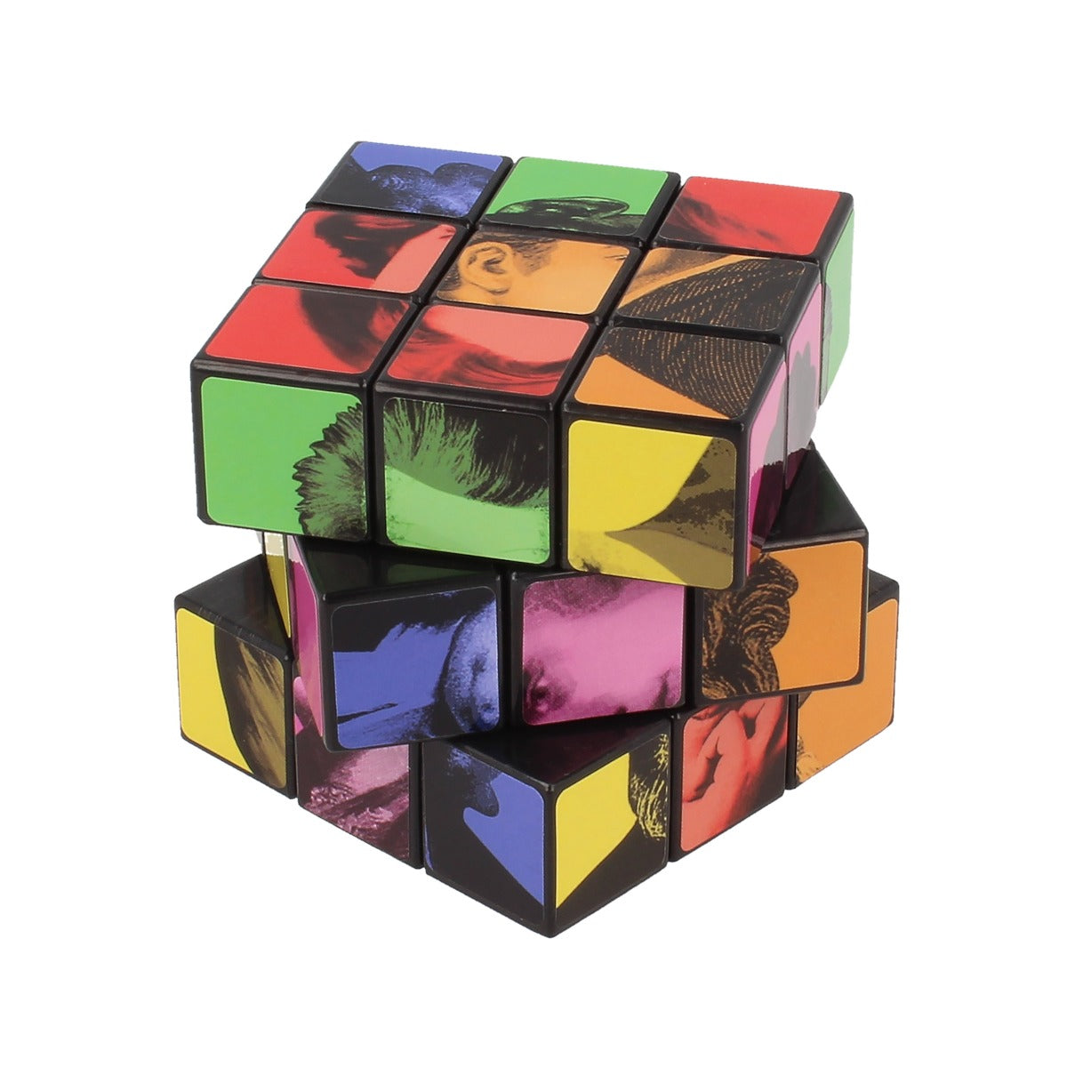 Trinity College Dublin Writers Rubik Cube Blue, Pink and Green