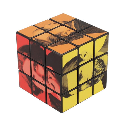 Trinity College Dublin Writers Rubik Cube Blue, Pink and Green