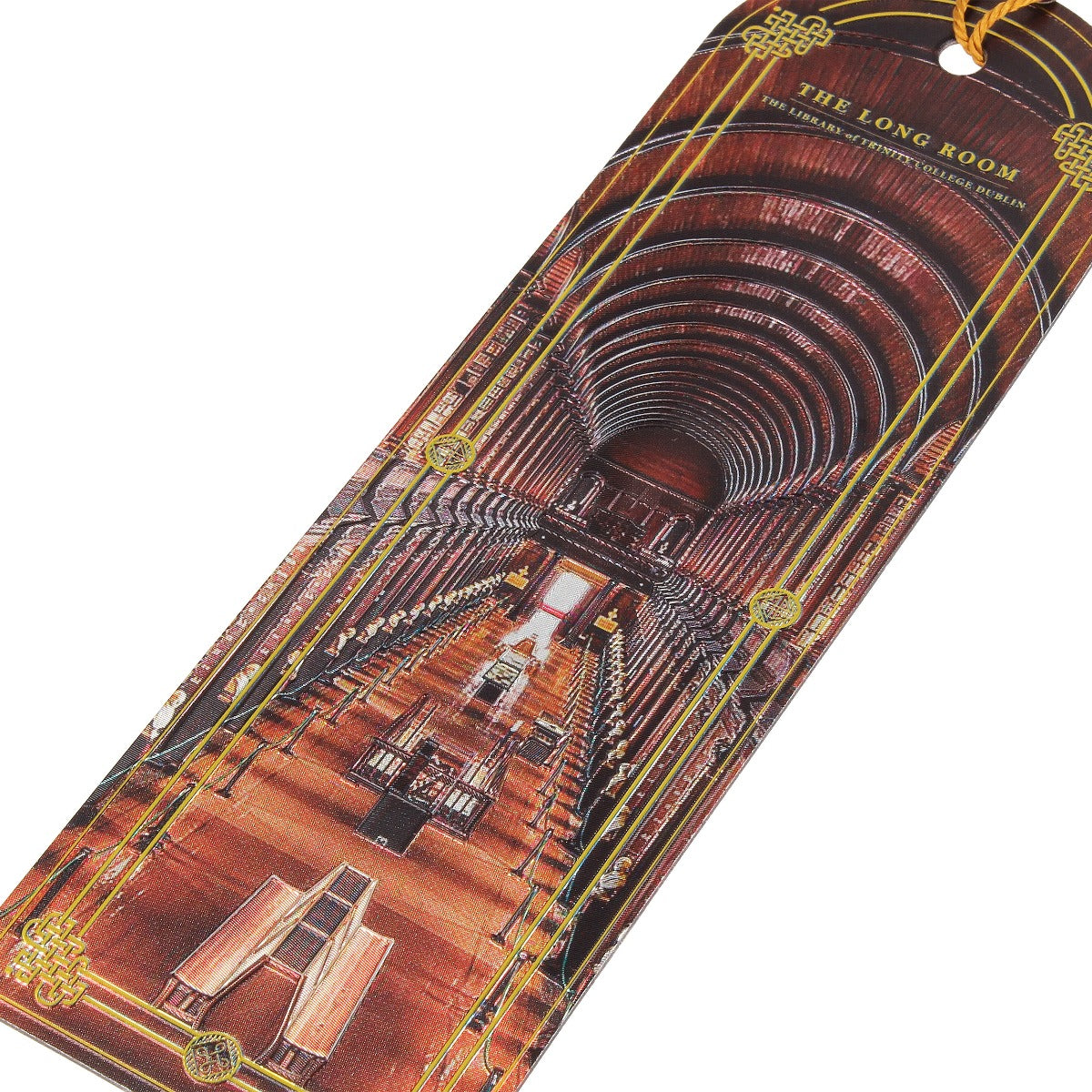 Trinity College Dublin Library Foil Bookmark Brown