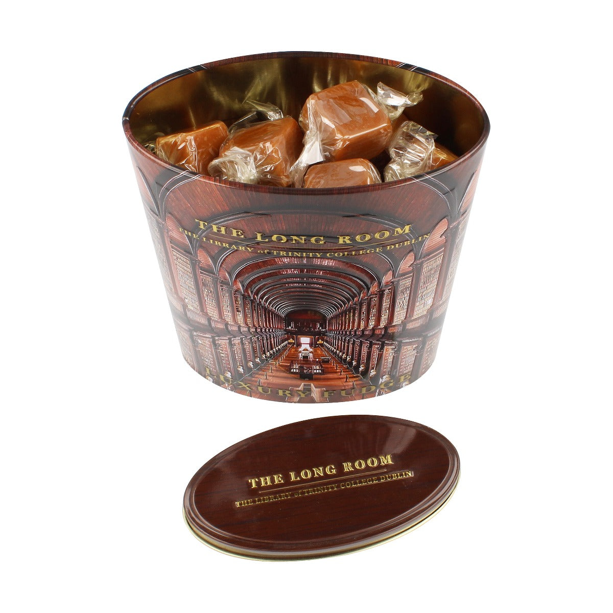 Trinity College Dublin Library 200g Oval Fudge Tin