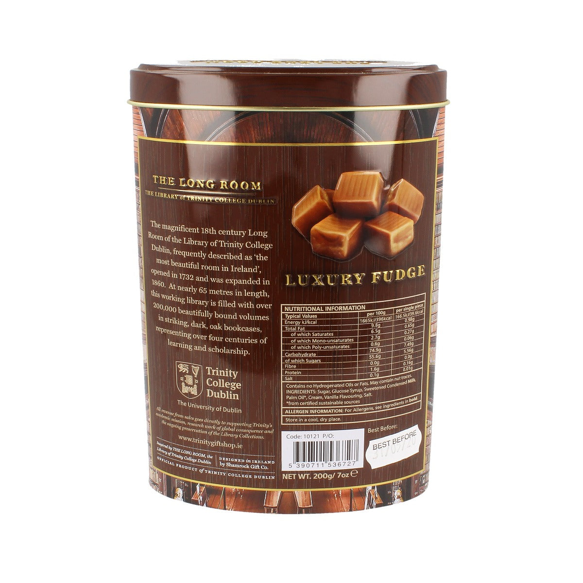 Trinity College Dublin Library 200g Oval Fudge Tin