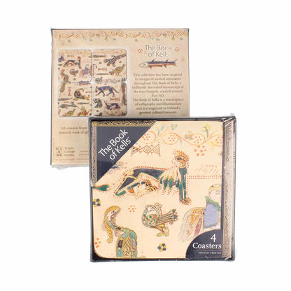 Book of Kells Animals Collection 4pk Coaster