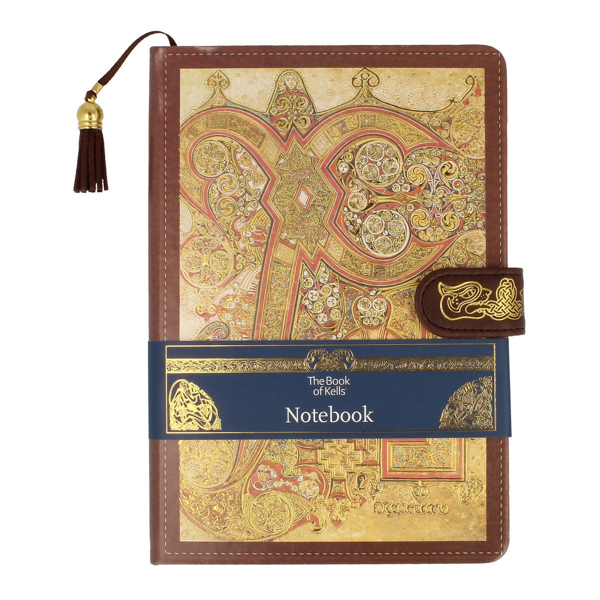 Book Of Kells Notebook w'Clip - Chi Rho