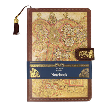 Book Of Kells Notebook w'Clip - Chi Rho