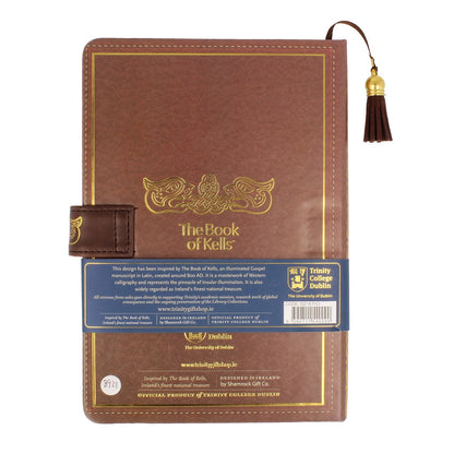 Book Of Kells Notebook w'Clip - Chi Rho