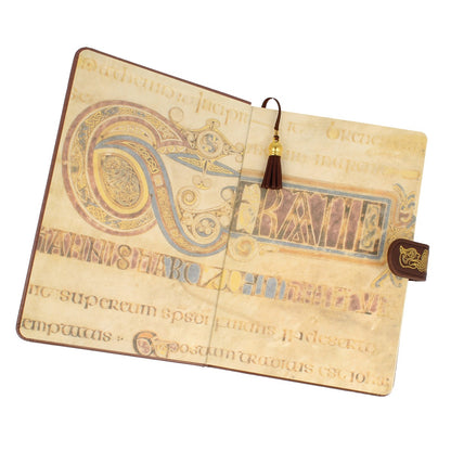 Book Of Kells Notebook w'Clip - Chi Rho