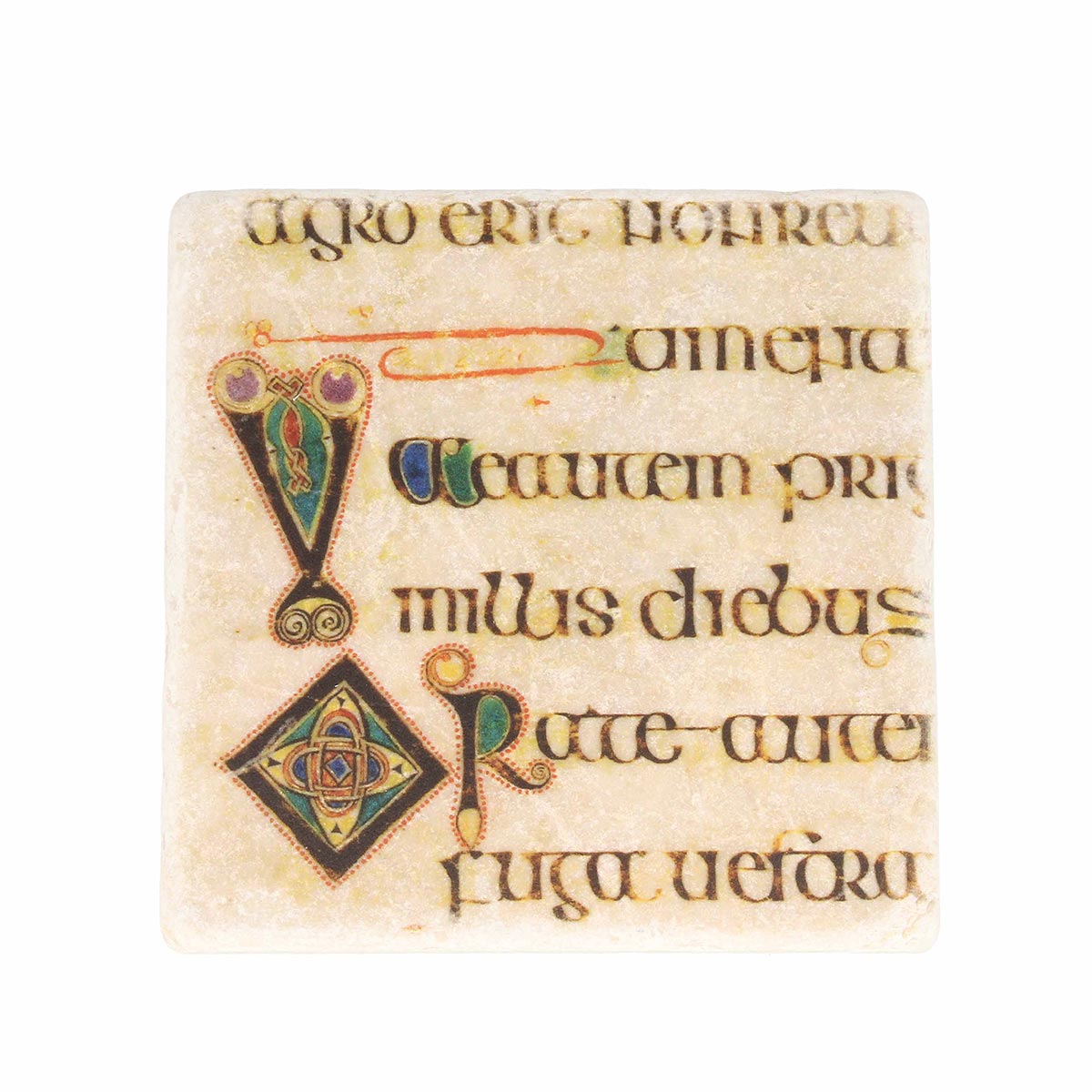 Book of Kells Stone Coaster Jesus Urges