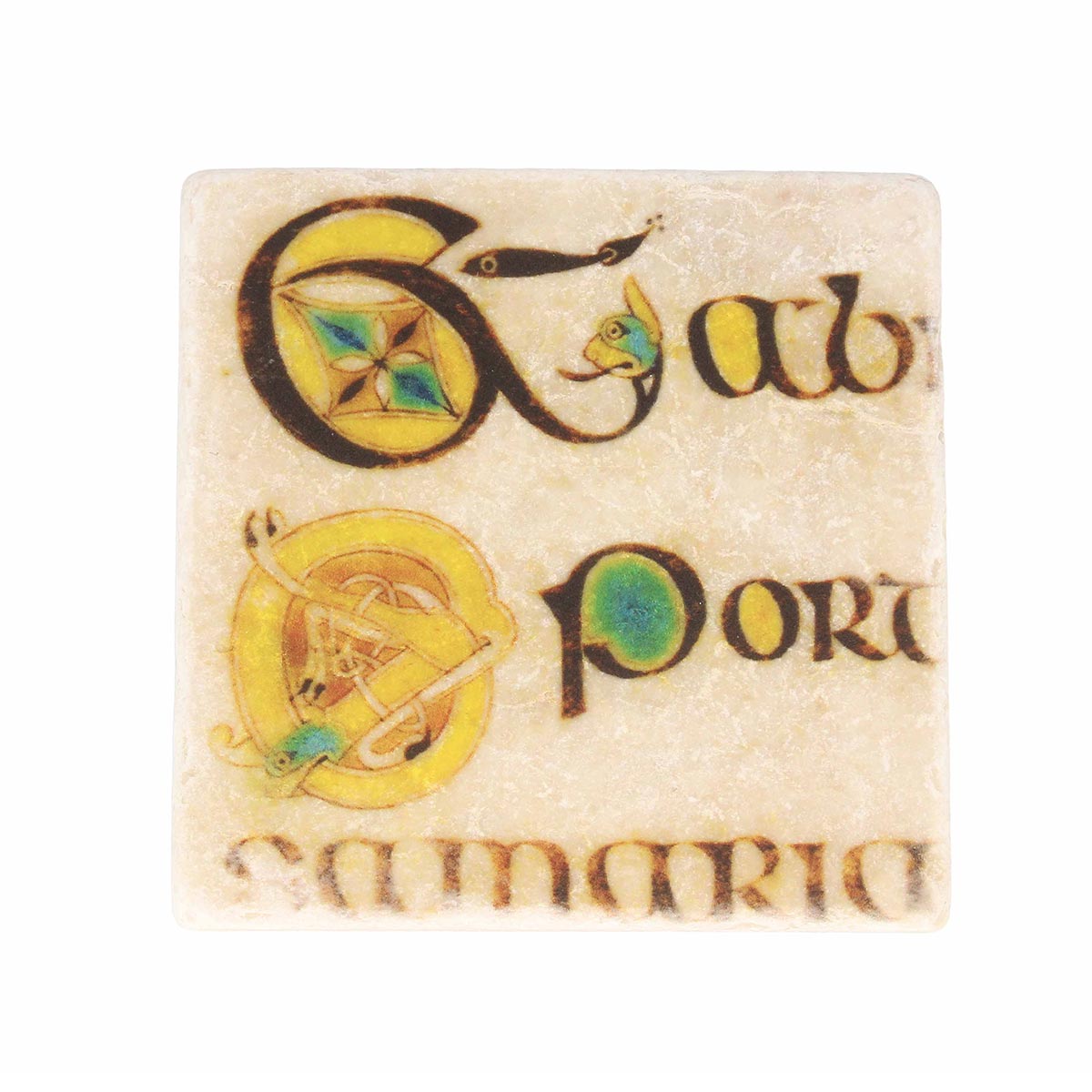 Book of Kells Stone Coaster Journey To Galilee