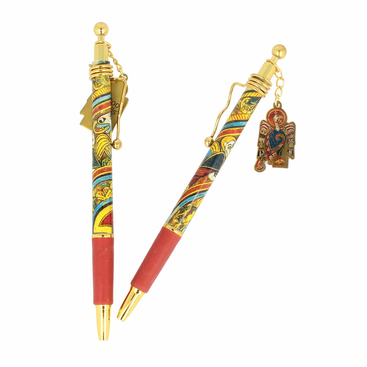 Book of Kells Eagle Black Charm Pen