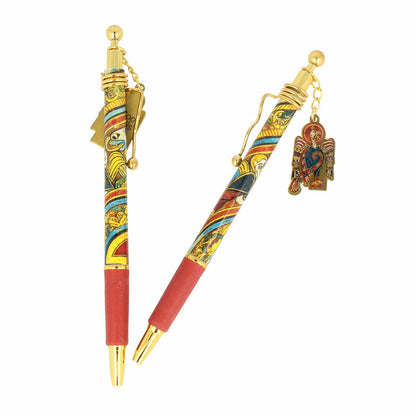 Book of Kells Eagle Black Charm Pen
