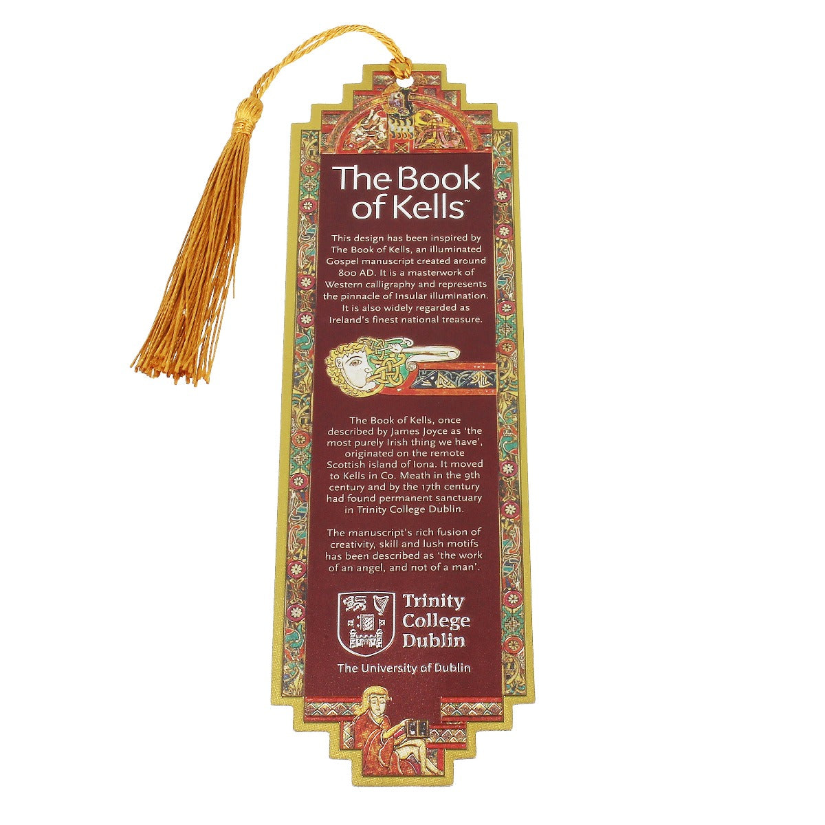 Book Of Kells Foil Bookmark - Snakes