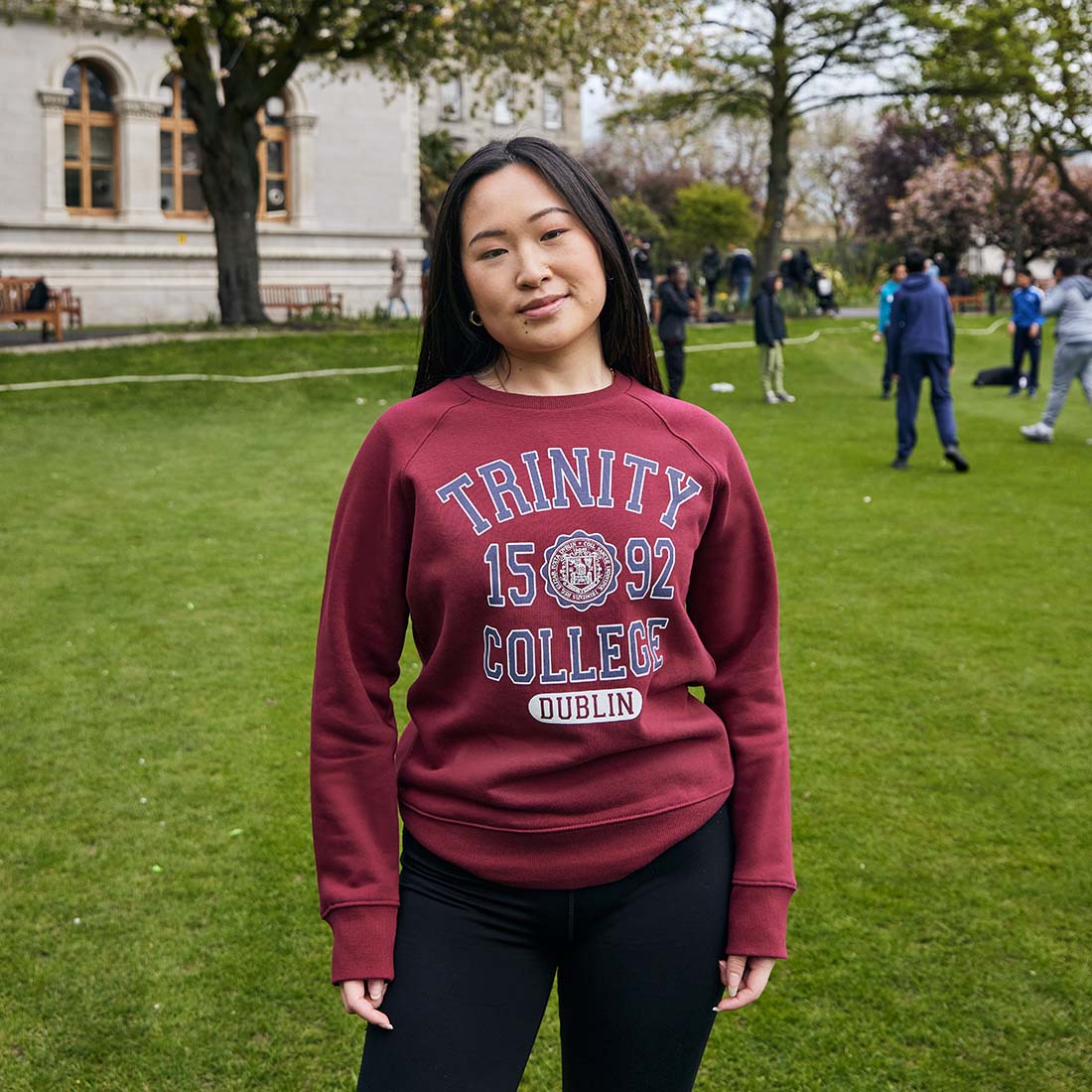 Trinity College Dublin 1592 Sweatshirt Burgundy & Navy